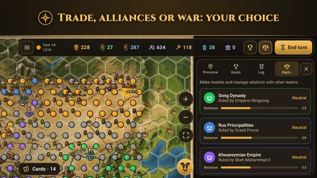 Diplomacy between realms